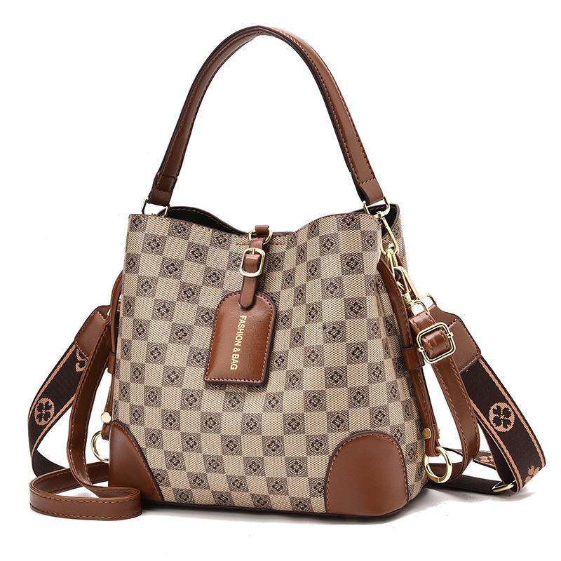 Bucket bag women's 2025 new high-end large-capacity women's handbag versatile shoulder messenger bag women's bag tide