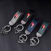 Carbon Fiber Car Keychain Key Ring Metal Leather For GR GAZOO RACING Toyota Yaris Hilux Corolla Prius Auto Accessories