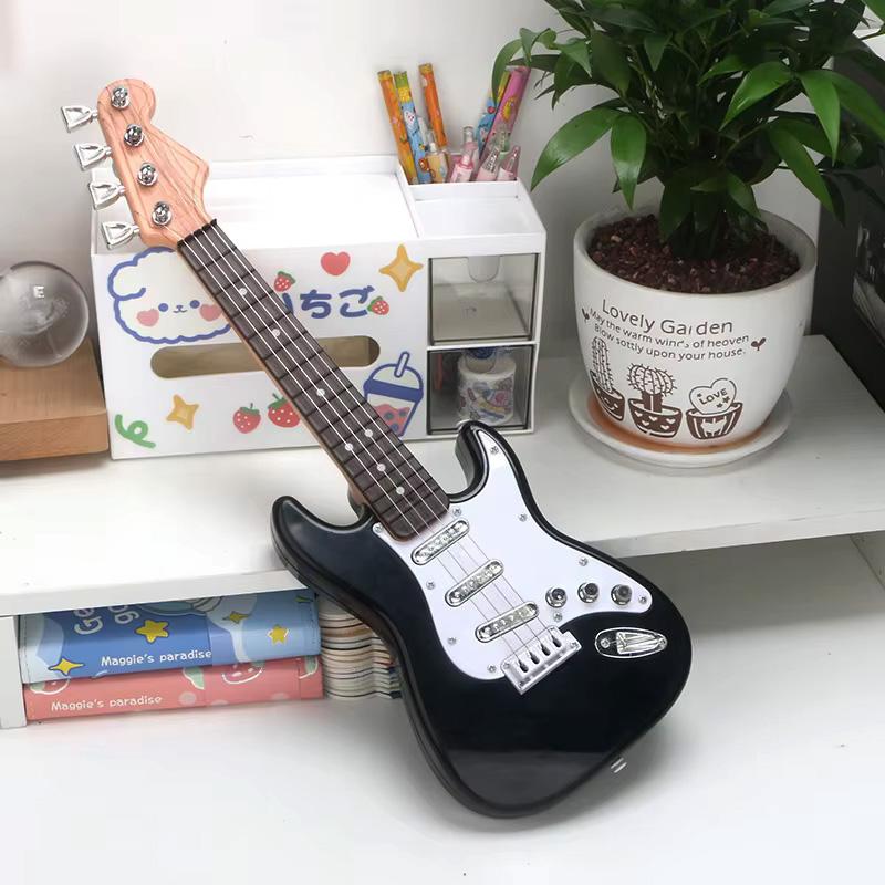 Children's Rock Electric Guitar Toy Multi Functional Instrument Pullable String Electric Guitar Toy Music