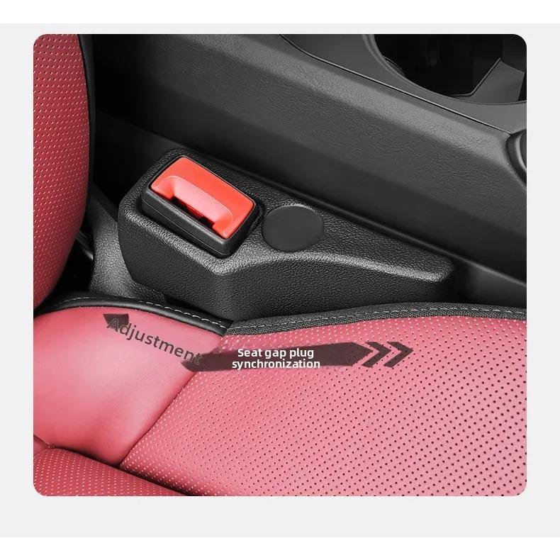 2Pcs Car Seat Gap Filler Odorless Seat Belt Buckle Protector Flexible Seat Side Gap Filling Strip Universal Auto Drop Blocker