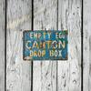 Vintage Egg Carton Metal Sign Wall Decor Farmhouse Kitchen Rustic Art