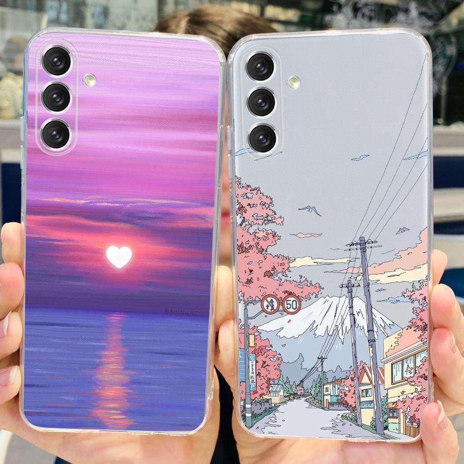 For Samsung Galaxy A14 5G Case M14 Colorful Painted Cover Soft Slim Phone Case For Samsung A14 A 14 Galaxy M14 Back Cover Bumper