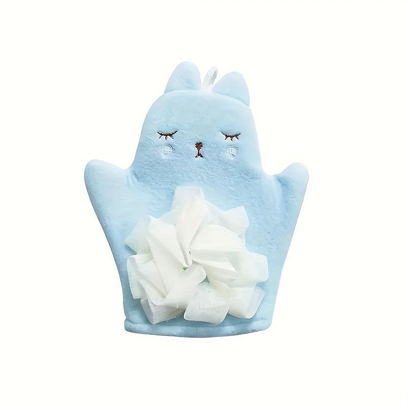 1pc Cute Cartoon Bath Glove, Non-Electric Bath Scrubber, Simple & Convenient Mud Rubbing Tool, Adorable Bath Towel, Back Scrub Accessory for Home & Ki