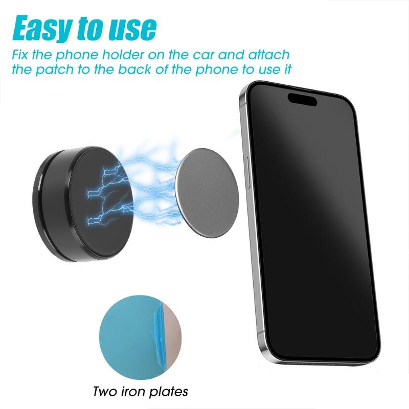 2pcs Car Magnetic Phone Holder Universal Zero Gravity Car Steering Wheel Phone GPS Navigation Stand for iPhone Samsung Xiaomi