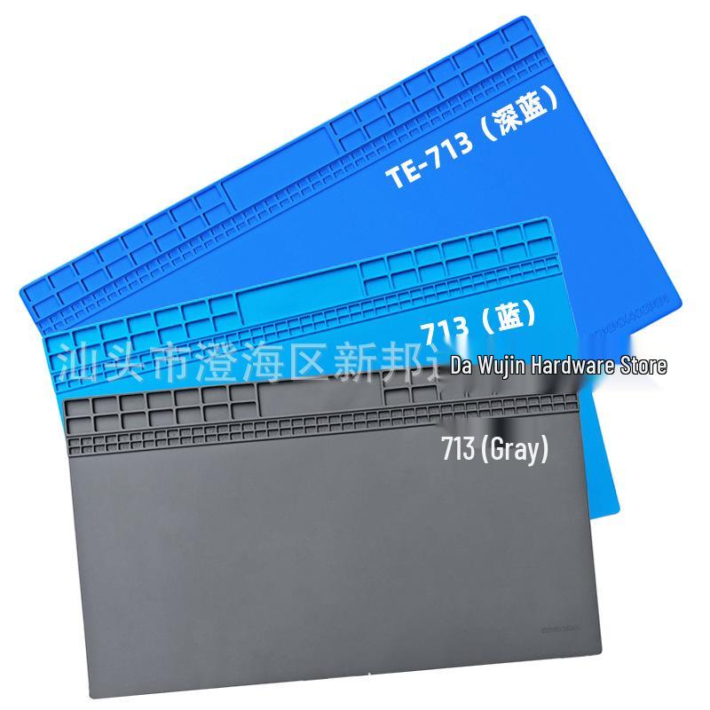 High-Temperature Resistant Silicone Repair Mat: Anti-slip, Anti-corrosion, Anti-static for Mobile Phone Repairs