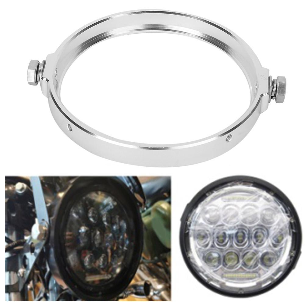 Aluminium Alloy   5.75in Round Headlight Mounting Bracket for Motorcycle Conversion