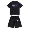 Unisex Baumwolle Kurzarm T-Shirt Shorts Set Lässiges Streetwear Outfit Herren Damen