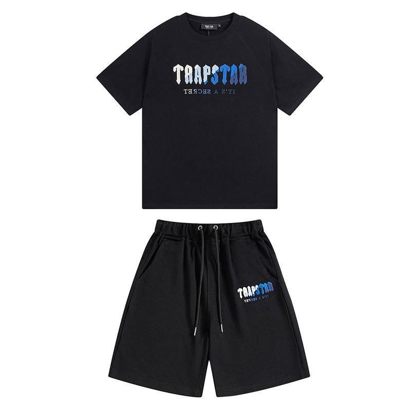 Unisex Baumwolle Kurzarm T-Shirt Shorts Set Lässiges Streetwear Outfit Herren Damen