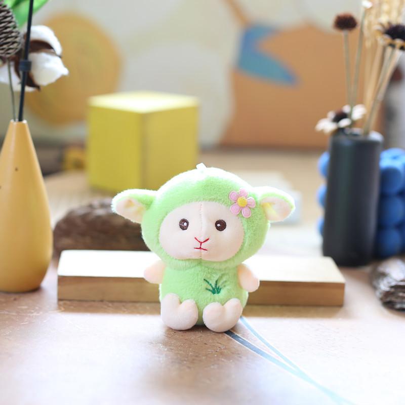 Cute Cute Little Lamb Pendant Plush Toy Doll Lamb Bag Hanging Keychain Rag Doll Doll