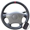Car Accessories Hand-Stitched Black Non-slip Microfiber Leather 2004-2011 Steering Wheel Cover For Hyundai Elantra
