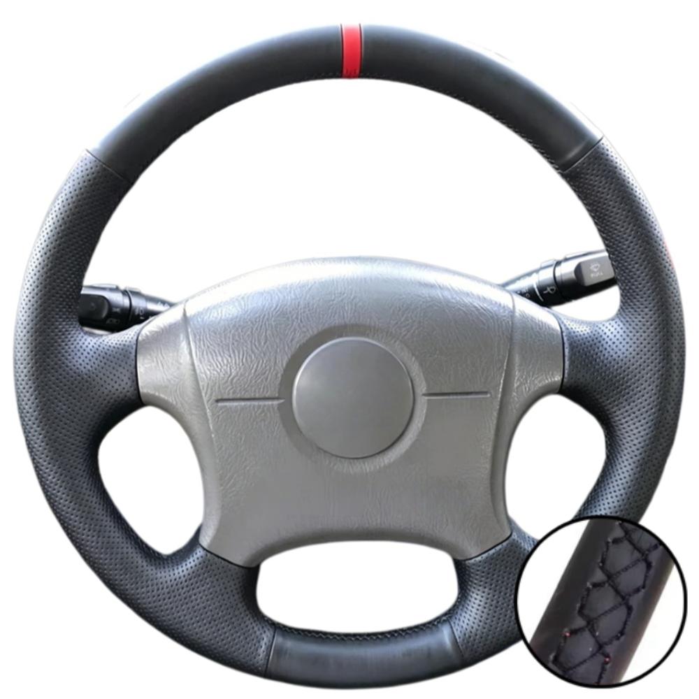 Car Accessories Hand-Stitched Black Non-slip Microfiber Leather 2004-2011 Steering Wheel Cover For Hyundai Elantra