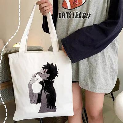 Japan Anime Dabi My Hero Academia Canvas Bag Harajuku Gothic Shopper Bag Large Capacity Women Bag Vintage Shoulder Bag HandBag