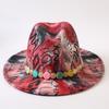 New European and American Style Letter Printing Fashion Top Hat Men's and Women's Fashion Jazz Hat Sunscreen Sun Hat