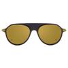 Thom Browne Unisex Pilot Sunglasses Tb809 Cnvygld Navy Gold 55mm Cnvygld