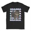 OIIA OIIA Gatto che Gira Meme Glitch Disco Maglietta da Donna Divertente alla Moda Manica Corta Girocollo Abbigliamento Regalo