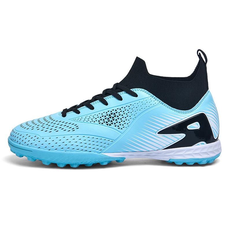 32-47 Kids Football Boots Rubber Soft Sole Short Nails Artificial Turf Leather Youth Kids Football Shoes Men's Sports Large Size Football Shoes
