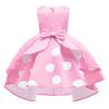Ärmelloses Polka-Dot Prinzessinnen-Partykleid für kleine Mädchen, formelles Weihnachts-Kleid für Kinder