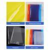 12 Pcs Plastic File Folders Clear Document Organizer with Clip Paper Folders Pockets for Office School Supplies