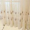 Cortinas transparentes bordadas estilo Glamour europeo, Tratamientos para dormitorio, oficina, cocina, sala de estar, estudio