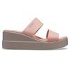 Crocs Brooklyn Lightweight Pale Pink Sandals Women's 206219-6RL