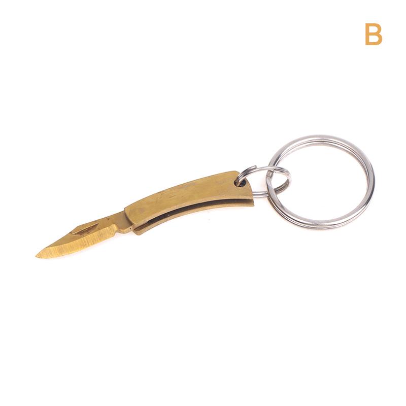 New Stainless Steel Mini Folding Knife Ultra Small Portable Pocket Knife Express Open Box Keychain EDC Small Folding Knife