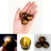 Genuine Natural Tiger Eye Quartz Crystal Sphere In Dark Yellow For Concentration And Balance