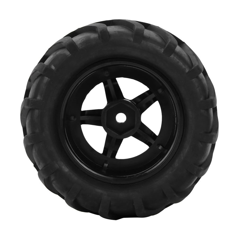 2pcs 82mm RC Rubber Wheel Tire Tyre for 1 16 Remote Control Racing Car Buggy Truck
