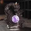 Creative Chinese Dragon Backflow Incense Burner LED Light Aromatherapy Lamp Home Decor for Living Room Meditation Office