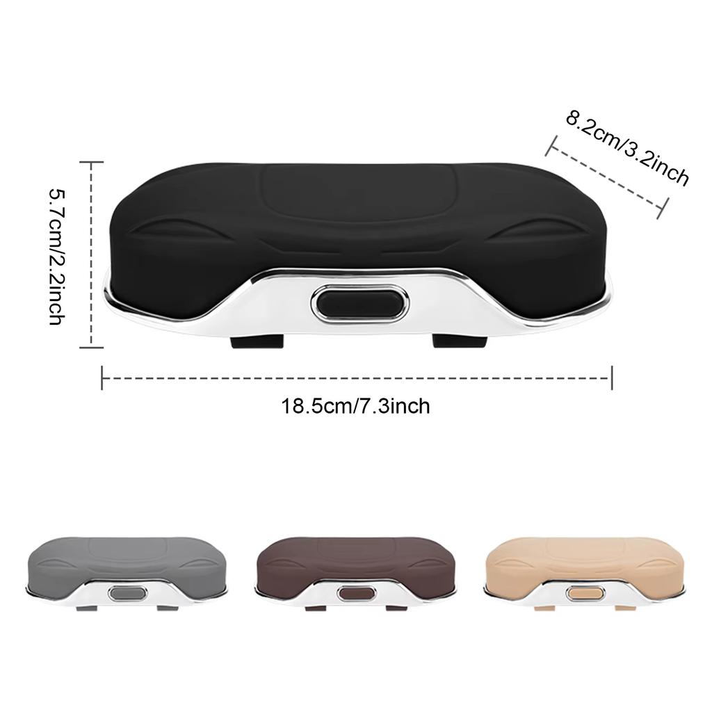 Car Sunglasses Holder Car Glasses Box Sun Visor ABS Storage Case Anti-Scratch Eyeglasses Protection Box Car Interior Accessories