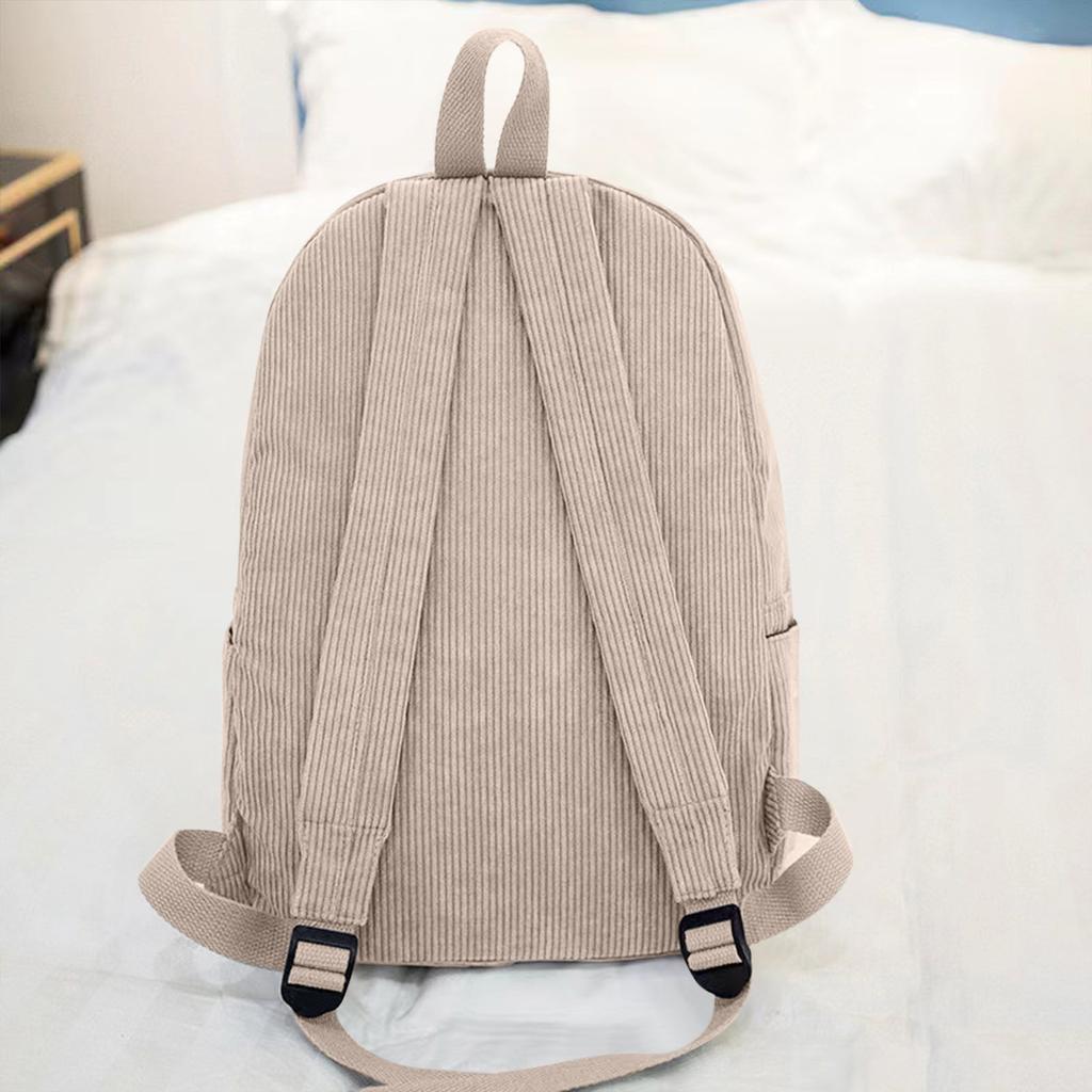 Nastavitelný ramenní popruh Jednobarevný personalizovaný fleecový školní styl Lehký ležérní batoh