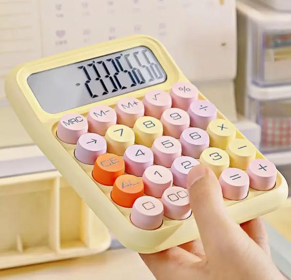 High-value girl heart dopamine color calculator students cute flexible keyboard finger desktop computer