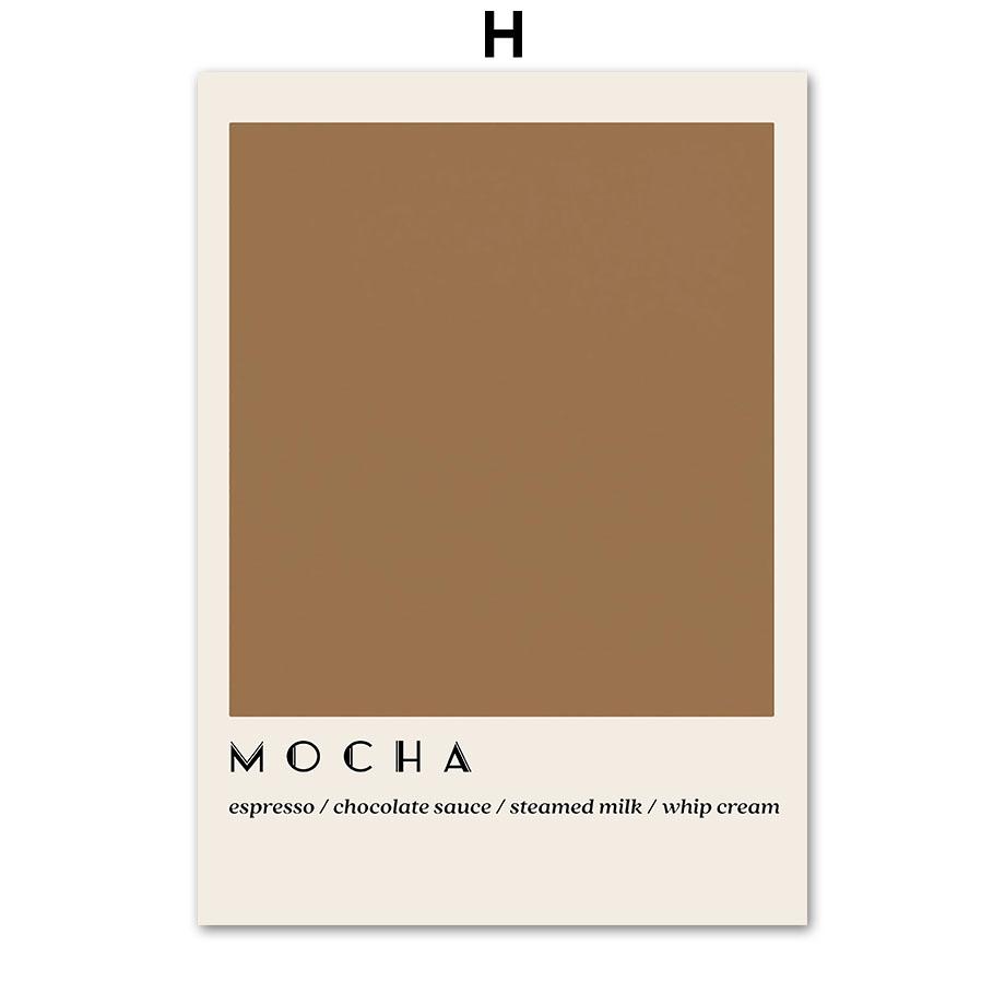 Abstract Coffee Line Definition Coffea Arabica Wall Art Canvas Painting Posters And Prints Wall Pictures Cafe Bar Kitchen Decor