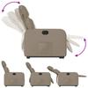 Recliner with Rising Function Cappuccino Brown Artificial Leather