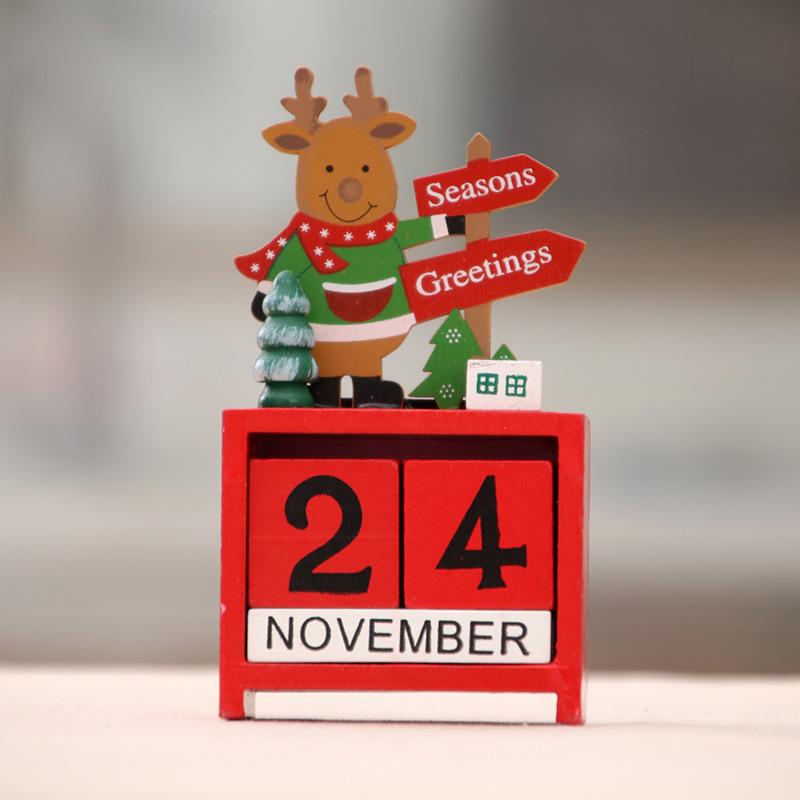Рождественские подарки Деревянные украшения для календарей Маленькие рождественские украшения Детские рождественские подарки Украшения deer