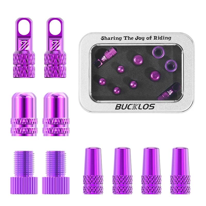 BUCKLOS Bicycle Tubeless Valve 40/44/55/60/80/100MM Bike Valve Cap Bicycle Valves Adapter F/V To A/V Road Bike Presta Valves2