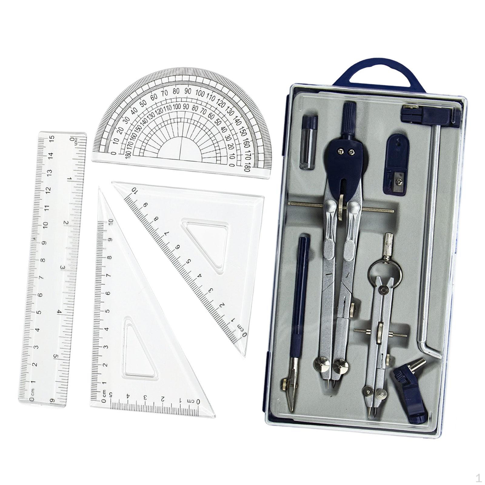 Набор геометрии Профессиональный математический транспортир для инженера Классные принадлежности Школа Style B