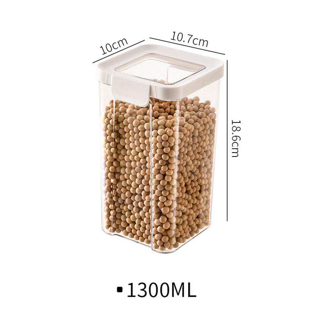 Clear Plastic Food Storage Containers Airtight Kitchen Canisters for Pasta Coffee Tea Stay Fresh with Locking Lids