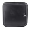 RV Baggage Door UV Proof Square Rounded Corner Black Compartment Storage Door for Camper Motor Caravan