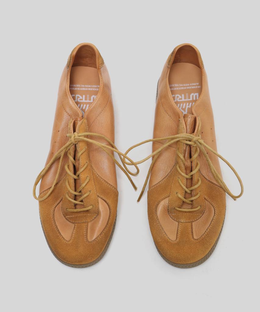 Wetheroad Wtrd3121 Ader Horse Leather German Army Sneakers Washed Camel