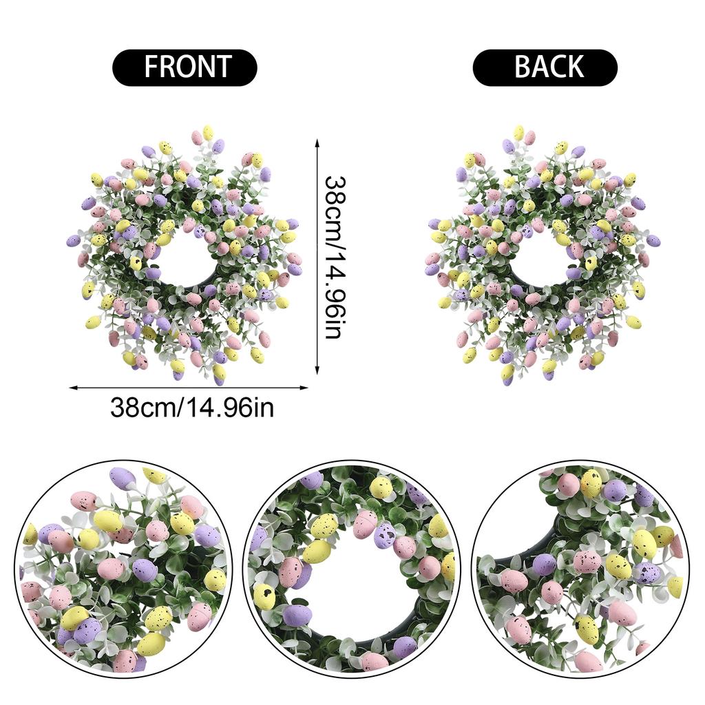 Великодній Зайчик Вінок Штучний Вінок Ірландський Кухонний Шафа Вінок Підсвічник Вінок Вхідні Двері Веранда Вінок ...