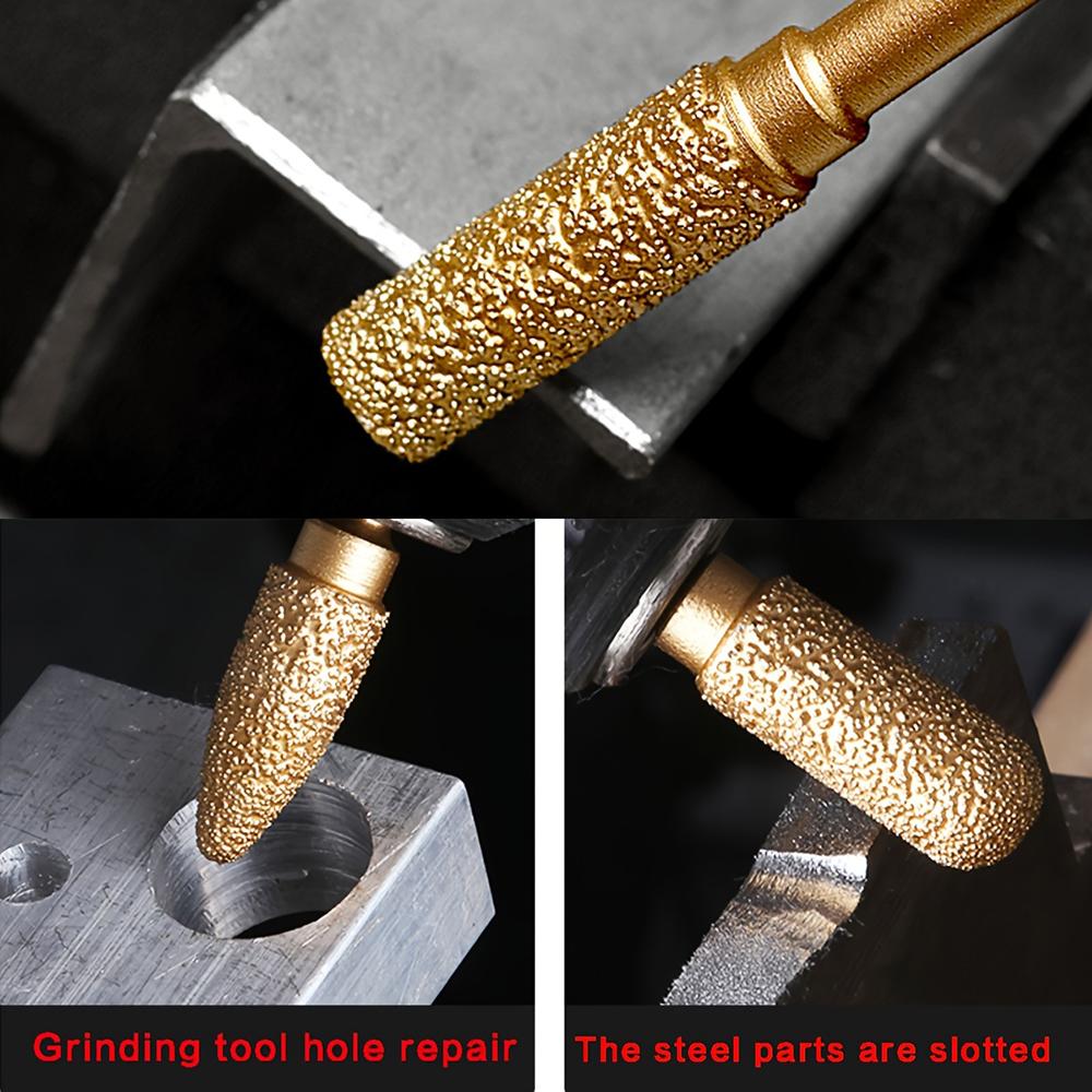 Cap de șlefuit cu diamant Ascuțire Slefuire manuală Burghiu electric Slefuire metale Lipire Tijă de șlefuire pentru plăci ceramice Piatră de oțel