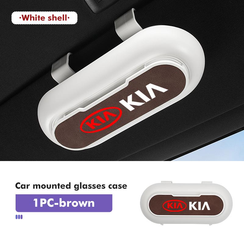 Car Portable Sun Visor Sunglasses Holder Case Glasses Boxes Interior Accessories For KIA Ceed Sportage Rio K5 K2 Optima Cerato drlqc11