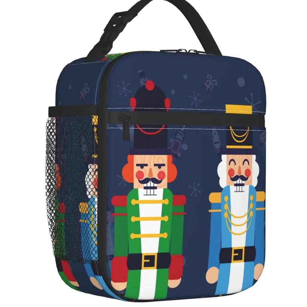 Nutcracker Ballet Dancer Thermal Insulated Lunch Bag Women Resuable Lunch Tote for Outdoor Camping Travel Multifunction Food Box