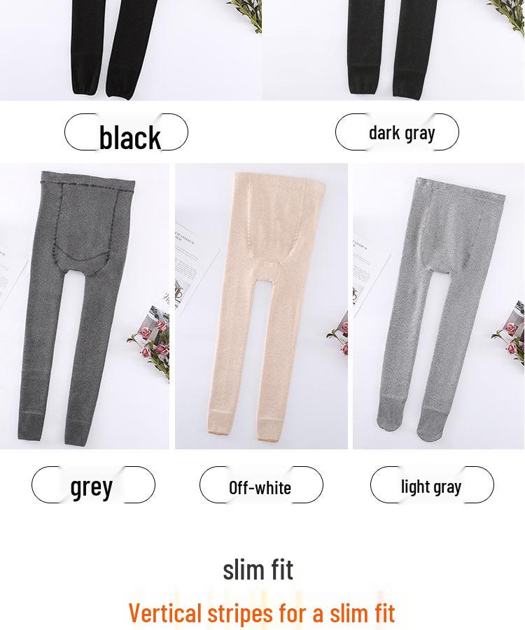 Maternity Fleece Leggings: Cotton Stripe, Supportive Tights for Spring/Autumn