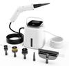 Limpador a Vapor Portátil para Casa, Aquecimento Rápido em 30s, Tanque de Água Grande de 1,55L e Vapor Ajustável de 4 Níveis, Display LCD, com 5 Escovas para Cozinha
