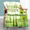 Teletubbies Customize Text Blanket Throw Personalized Blanket Warmthful Decor Great for Home Decor Chair Office Chair Living Room