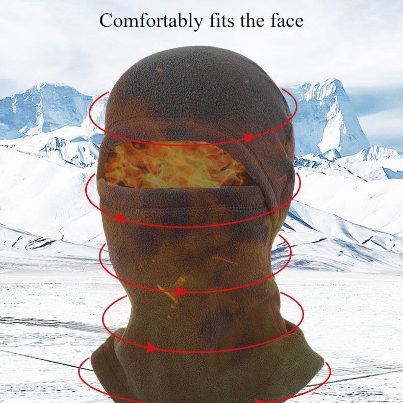 Зимняя теплая мотоциклетная полнолицевая маска Зимняя спортивная кепка для лица — фото 4