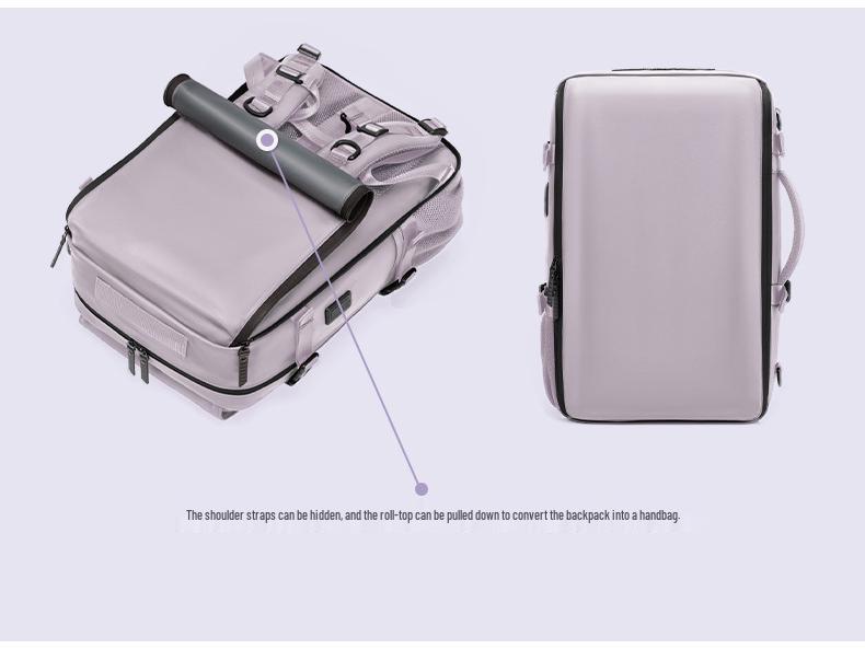 Men's Multifunctional Large Capacity Water-Resistant Outdoor Travel/Camping Backpack and Crossbody Bag