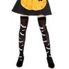 1Pair Women Thigh High Stockings Witch Pattern Over-knee Length Stretchy Long Socks Halloween Costumes Cosplay Accessories Socks