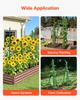 Garden Stakes, 15 Pack, 1705 mm, Plastic Coated Metal Tomato Stakes, Garden Sticks for Plants Support, with Pointed End and Non-Slip Bumps for Growing